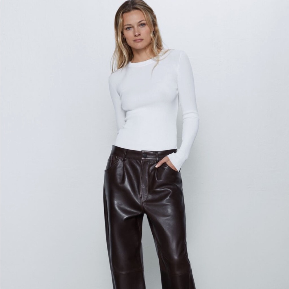 ZARA Ribbed Knit Top